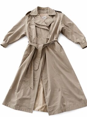 Classic Khaki Trench Coat with Belt